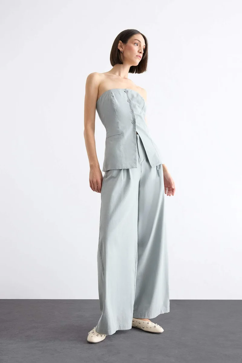 DeFacto Strapless Poplin Vest