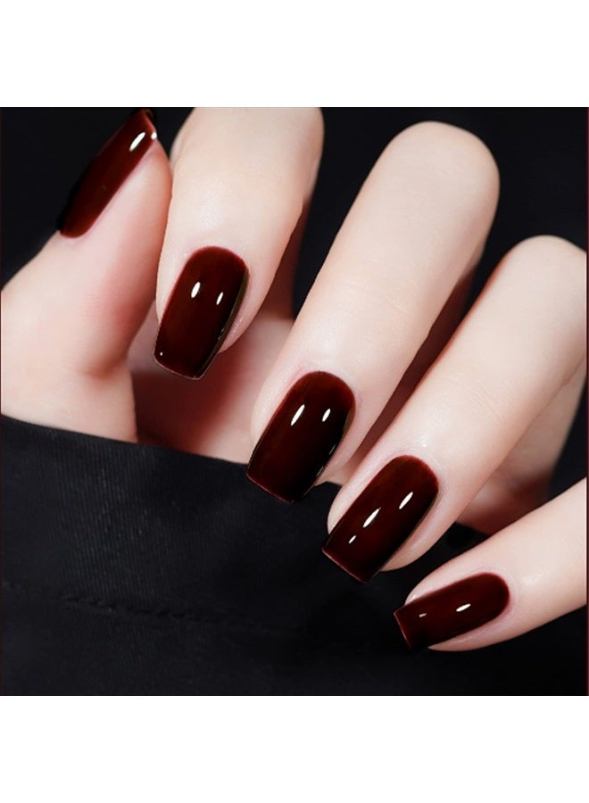 V VENALISA VENALISA Gel Nail Polish, 1 Pcs 15ml Deep Red Color Spring Summer Soak Off UV LED Nail Gel Polish Nail Art Starter Manicure Salon DIY at Home, 0.53 OZ - Image 2