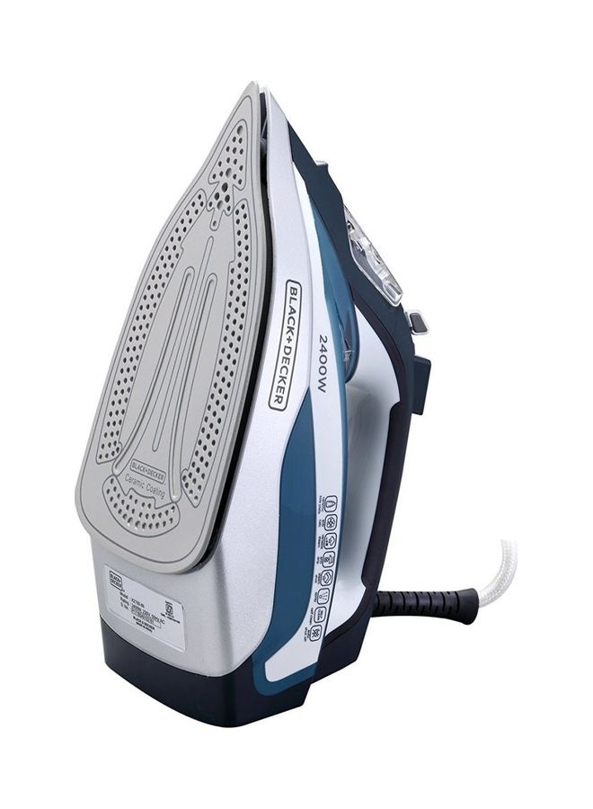 BLACK+DECKER Steam Iron- 2400 Watt X2150-B5 Blue - Image 2