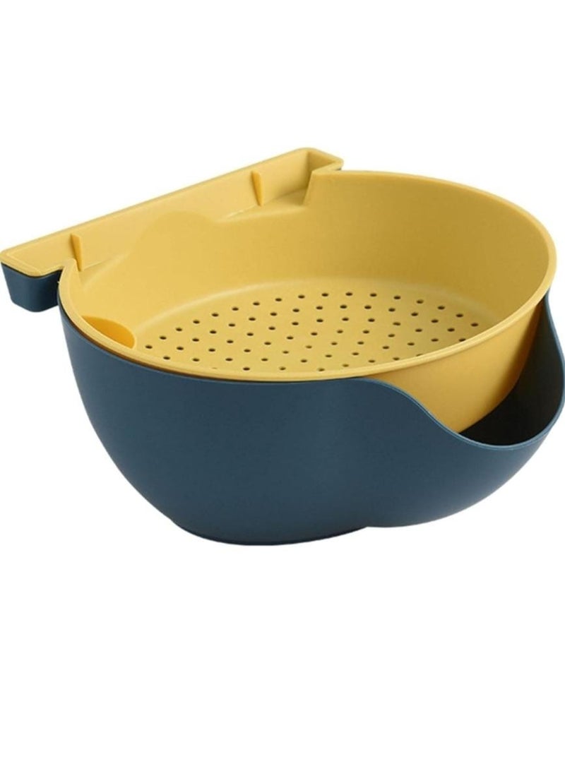 DARIYAH Lazy Snack Bowl with Phone Holder Double Dish Nut Bowl Fruit Tray For Pistachio Edamame Cherries Candy XQ-023 - Image 4