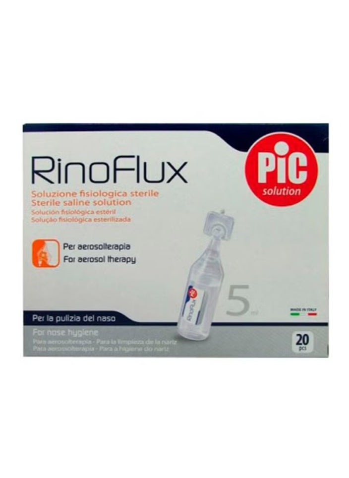Pic Solution Rinoflux Saline Solution 5Ml 20S 