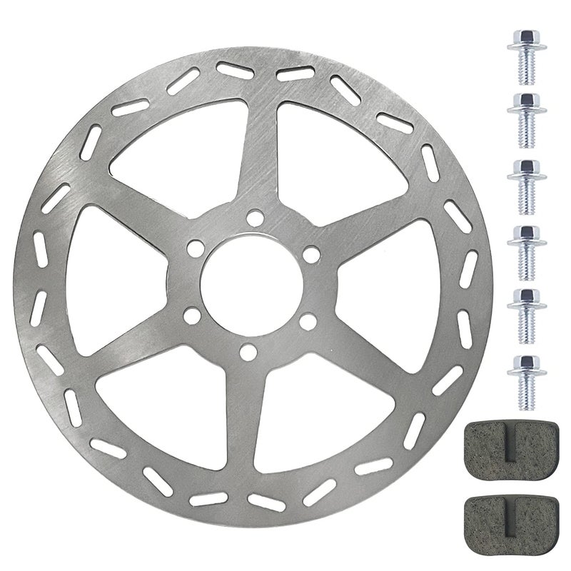 HOLATO Rear Brake Disc Rotor with Pads for Motovox MBX10 MBX11 Baja Doodle Bug DB30 Blitz Racer Coleman CT100U CC100X CK100 SK100 Mega Moto MMB80 TrailMaster TAOTAO ATD80A RT100 Mini Bike Go Kart - Image 3
