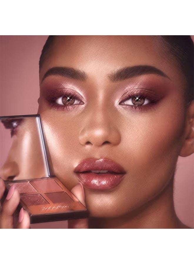 Charlotte Tilbury Luxury Palette Eyeshadow - Shimmer, Metallic & Satin Matte Eyeshadow Quad With A Rich Powder Formula - Includes 4 Complementary Shades, Pillow Talk - Image 5