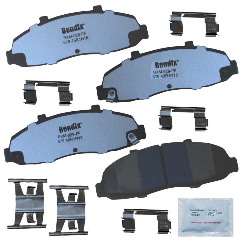 Bendix Fleet Metlok MKD679FM Semi-Metallic Front Brake Pads for Ford F-150 2003-1997, F-150 Heritage 2004, F-250 2007-2000, Lobo 1998-1997, Lobo 2003-2000, Lincoln Blackwood 2003-2002 - Image 3