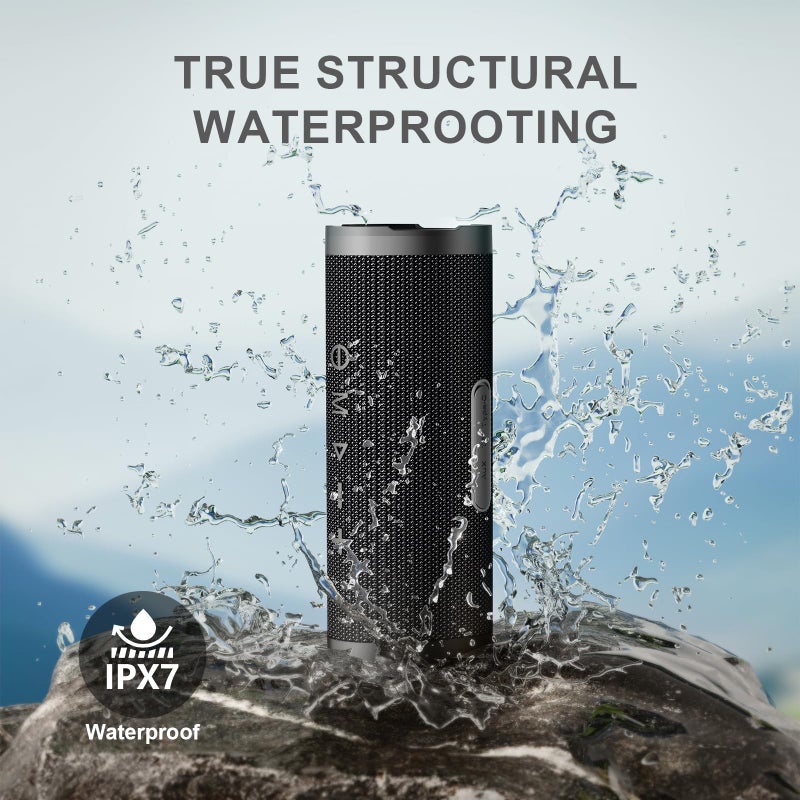 Vanzon V40 Portable Speaker Bluetooth 5.0, 24W Super Loud Bluetooth Speaker Wireless, 24H Playtime,RGB Modes, for Outdoor/Home/Party/Travel - Image 3