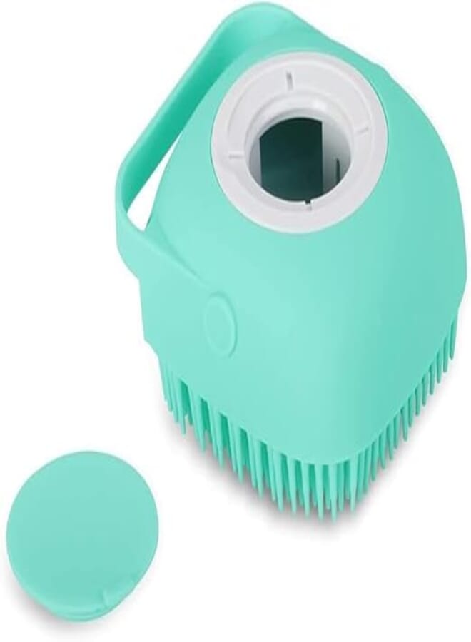 Silicone Body Massage Brush with Soap Dispenser, Exfoliating and Cleansing, for Men and Women, Multicolor