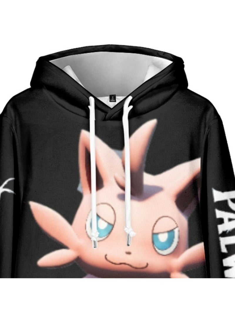 Palworld Phantom Beast Palu Animation Printed Hooded Sweatshirt for Adults and Children - Image 2