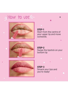 MyGlamm Popxo Makeup Collection No Drama Mini Lip Kit Lipstick Nude Lipstick Crème Finish Paraben Free Long Lasting Formula 3 In 1 Combo 7.5Gm (Pack Of 3)  - Image 5