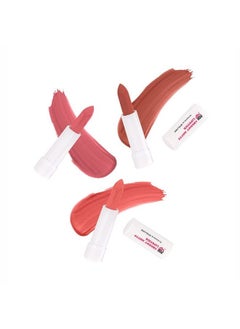MyGlamm Popxo Makeup Collection No Drama Mini Lip Kit Lipstick Nude Lipstick Crème Finish Paraben Free Long Lasting Formula 3 In 1 Combo 7.5Gm (Pack Of 3)  - Image 2