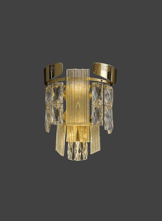 Target Modern Crystal Wall Lamp Gold for Living Room, Bedroom, Entryway, Hallway - Image 3
