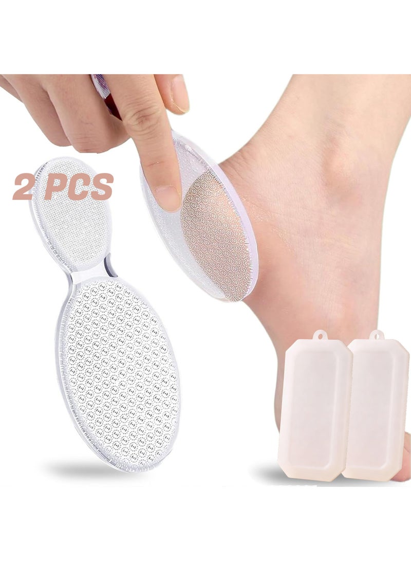 2 PCS Nano Foot File, Foot Scrubber Callus Remover, Foot Care Pedicure Tool,Foot File with Nano-Level Grinding Points, Portable Foot Scrubber for Dead Skin Removal, Cracking, Wet and Dry Feet - Image 1