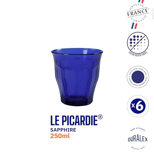 Duralex Picardie Saphir Tumbler 250 ML 6 Pcs (1027FB/6), Medium - Image 4