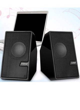 FV-205 Multimedia Speaker 2.0 Channel ,3W*2 Mini Wired Stereo Sound ,For PC / Laptop / Mobile | Black - pzsku/Z18B2CDBAC7E2B577DCC4Z/45/_/1734824108/e2d4ae08-eda8-4e29-9ad7-eb499f808f09
