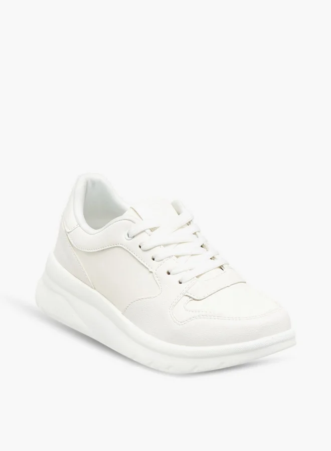 Flora Bella By Shoexpress Women's Panelled Lace-Up Sneakers