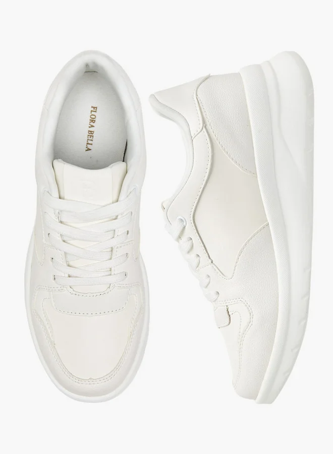 Flora Bella By Shoexpress Women's Panelled Lace-Up Sneakers