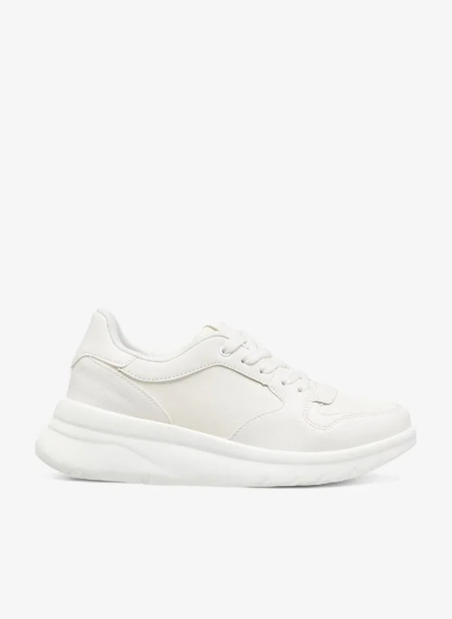 Flora Bella By Shoexpress Women's Panelled Lace-Up Sneakers