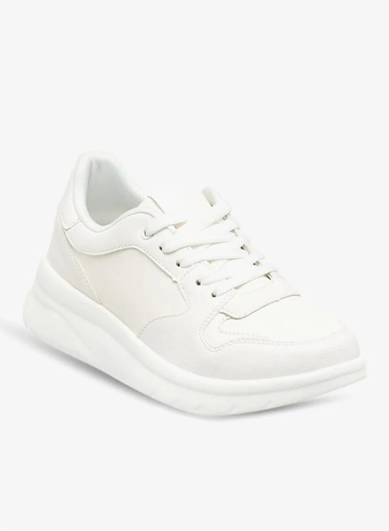 Flora Bella By Shoexpress Women's Panelled Lace-Up Sneakers