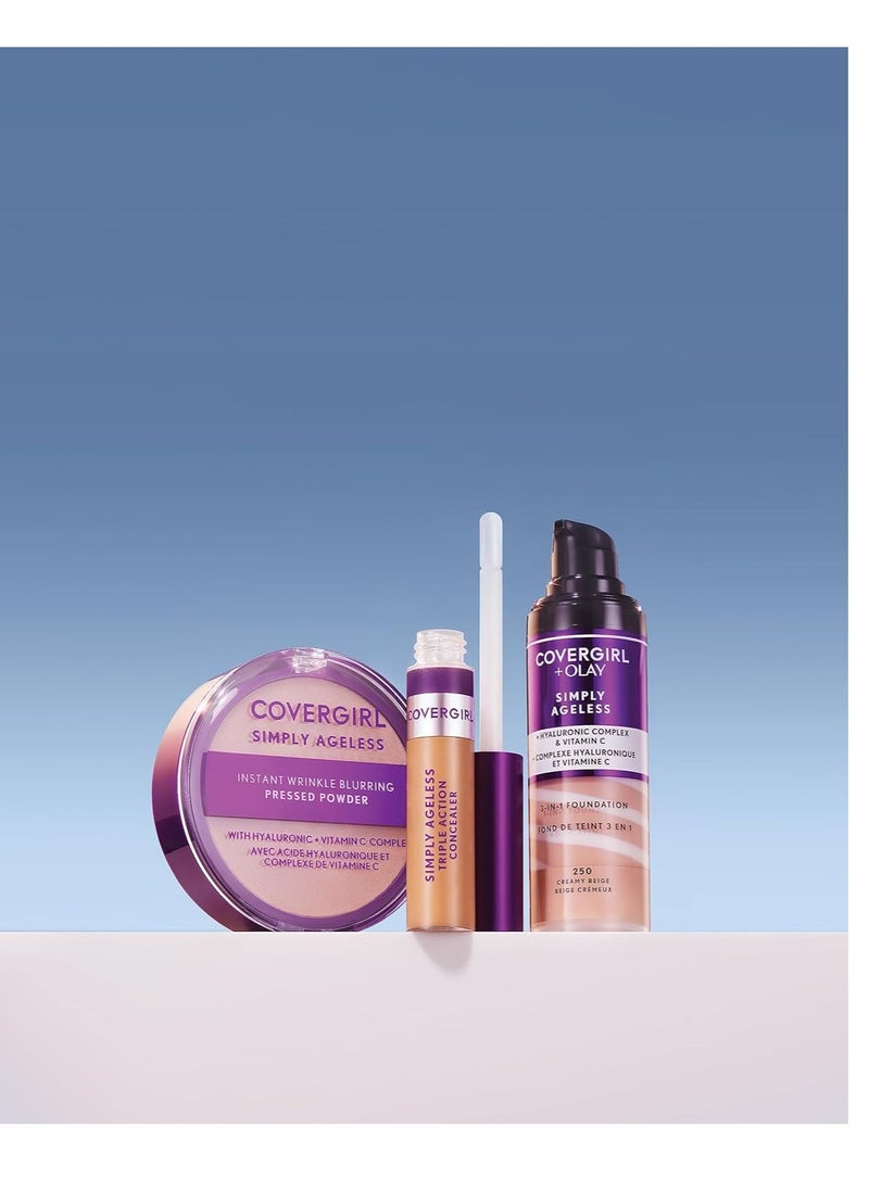 CoverGirl Covergirl Simply Ageless Instant Wrinkle Blurring Pressed Powder, Buff Beige, 0.39 Oz.  - Image 3