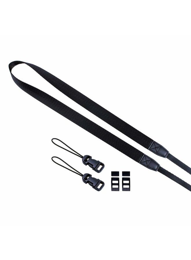 VKO Adjustable Camera Strap Neck Strap for Camera Black - Image 1