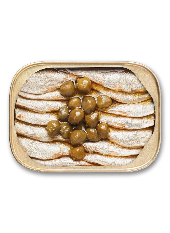 KING OSCAR King Oscar, Wild Caught Sardines In Extra Virgin Olive Oil, White Wine Vinegar & Capers, 3.75 oz (106 g)  - Image 3
