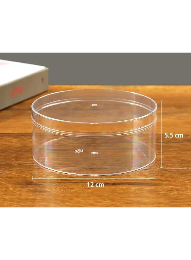 FUFU حاوية حلوى دائرية بلاستيكية قابلة للتصرف مع أغطية - Image 2