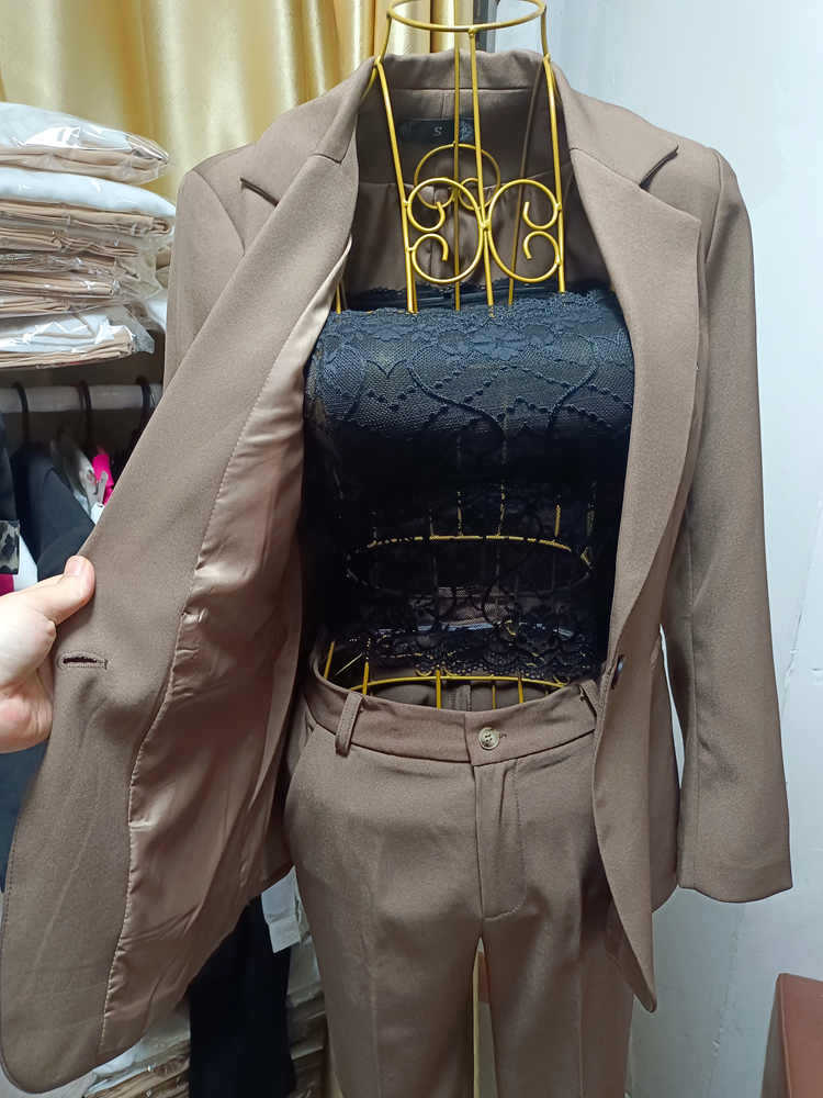 Fall/Winter Women'S Professional Suit Pants Two-Piece Set Formal Suit Work Clothes Factory 8512 - Image 2