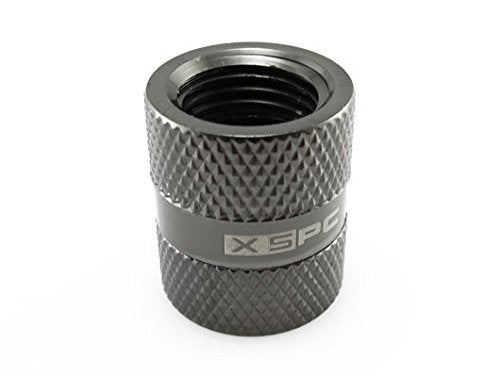 XSPC G1/4" Female to Female Rotary Fitting, Black Chrome - Image 2