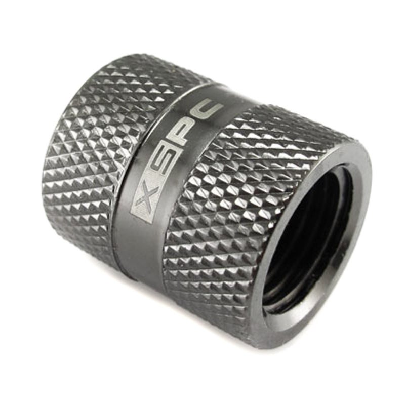 XSPC G1/4" Female to Female Rotary Fitting, Black Chrome - Image 4