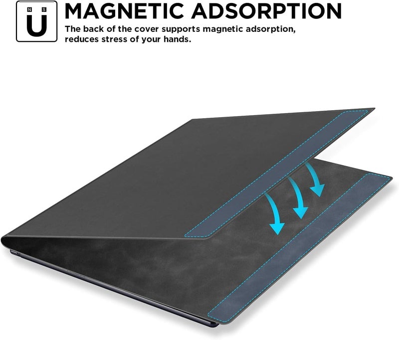 أيوتو حقيبة لجهاز Remarkable 2 Paper Tablet بحجم 10.3 بوصة - تصميم على غرار الكتاب مع مغناطيس مدمج، غطاء ذكي مصنوع من جلد PU عالي الجودة (تم إطلاقها في عام 2020) - Image 5