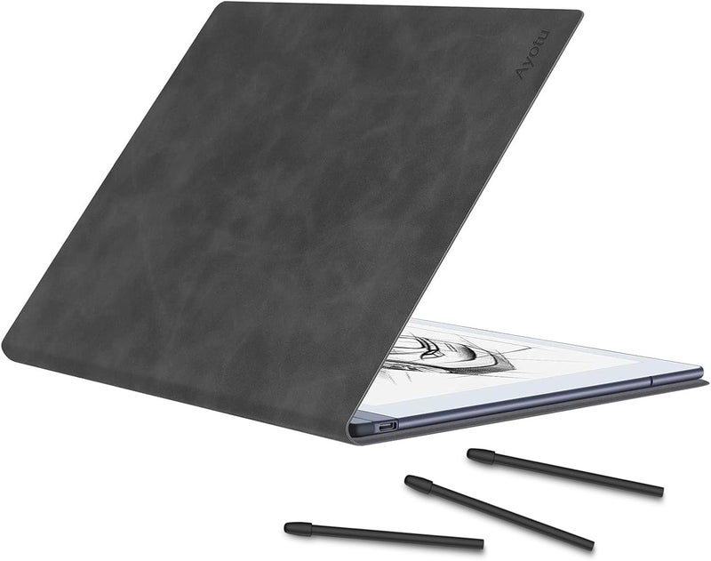 أيوتو حقيبة لجهاز Remarkable 2 Paper Tablet بحجم 10.3 بوصة - تصميم على غرار الكتاب مع مغناطيس مدمج، غطاء ذكي مصنوع من جلد PU عالي الجودة (تم إطلاقها في عام 2020) - Image 1