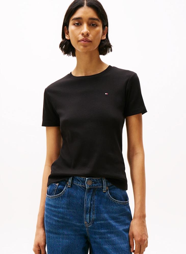TOMMY HILFIGER Striped Crew Neck T-Shirt - Image 1