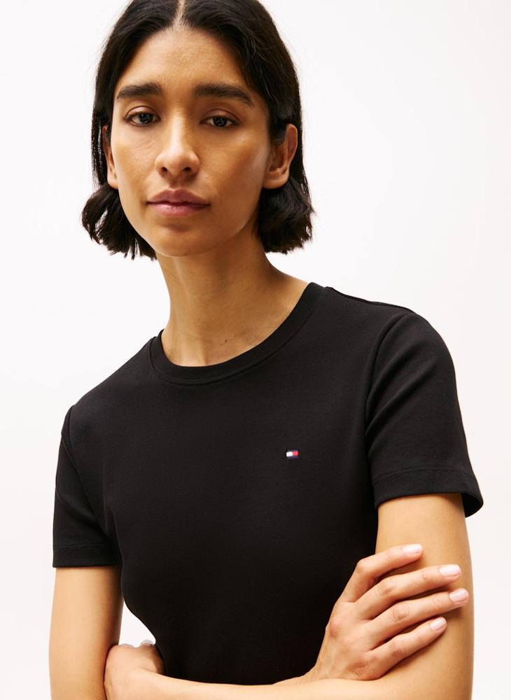 TOMMY HILFIGER Striped Crew Neck T-Shirt - Image 3