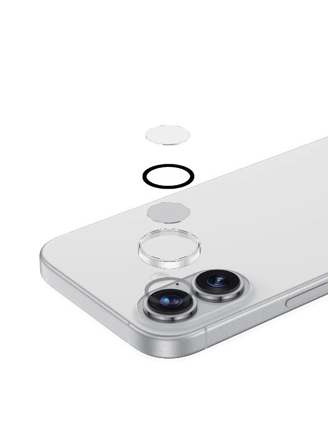 جرين ليون واقي عدسة iPhone 17 6.1 / عدسة كاميرا مزدوجة / واقي كاميرا / متين 9H / مضاد للخدش / مقاوم للماء - زجاج - Image 2