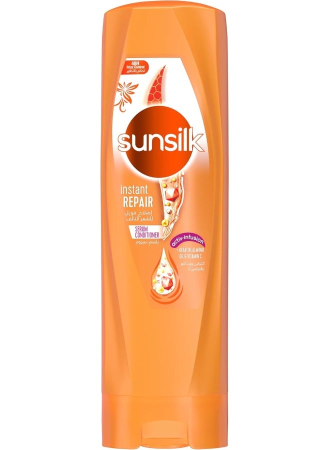 Sunsilk بلسم صن سلك، لإصلاح الشعر التالف على الفور، مع الكيراتين، زيت اللوز وفيتامين C، 350 مل - Image 1