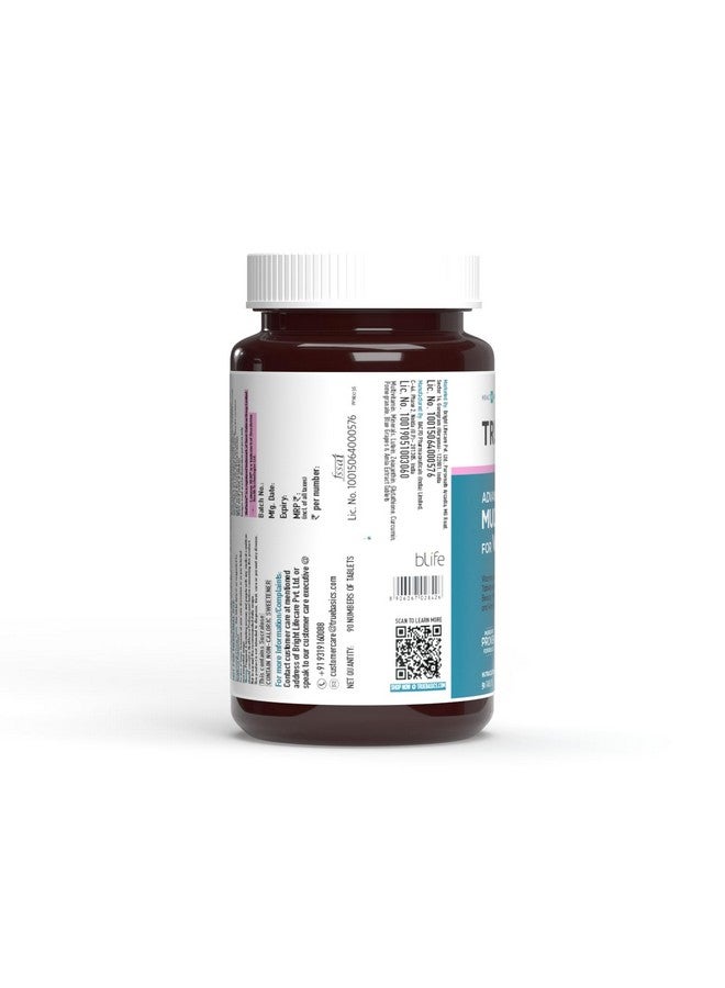 TrueBasics Advanced Multivitamin for Women (90 Tablets) | With Clinically Researched Ingredients | For Energy, Immunity and Joints, Maintains Hormonal Balance - Image 3