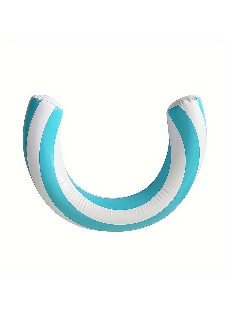 Goolsky Inflatable Curved Swimming Pool Float, Creative Striped Floating Ring, Summer Beach Pool Supplies - Image 4
