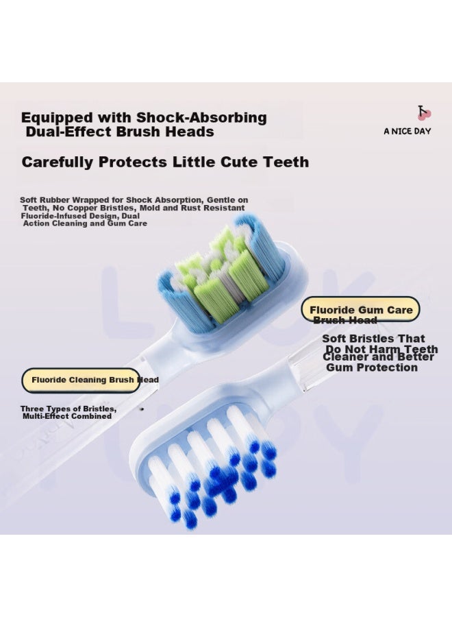Apiyoo A9pro-f Kids Electric Toothbrush With Voice Leak-proof Reminder, Soft Bristles, Gum Care, Suitable For Children Ages 3-15, Boys And Girls, Birthday And School Gift - Image 3