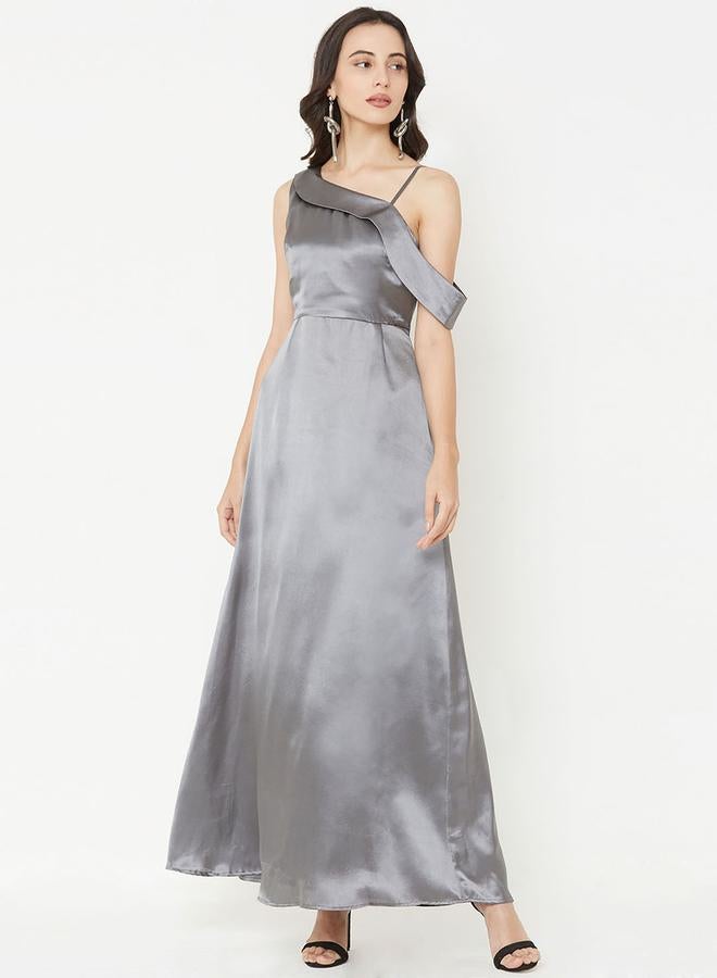 Mish Asymmetrical Satin Gown Dress  - Image 4