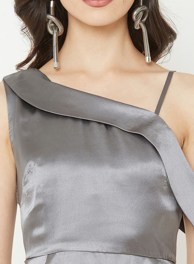 Mish Asymmetrical Satin Gown Dress  - Image 2