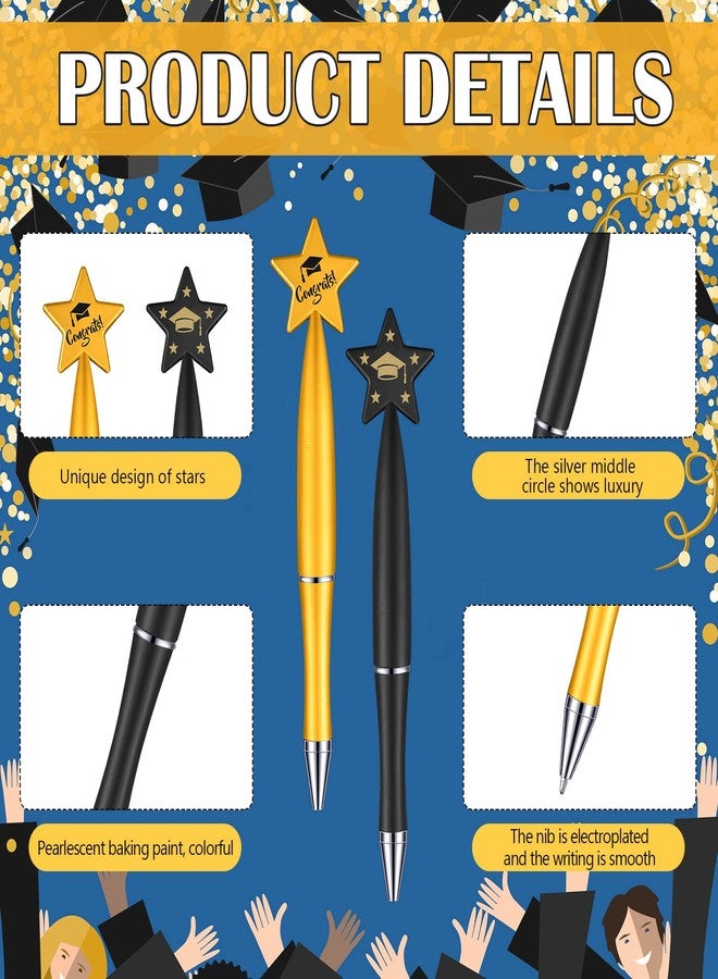 Sherr Graduation Ballpoint Pens of 2026 Star Bulk Party Gifts Graduation Pens Gift for Teacher Office Home Supplies(72 Pcs) - Image 3