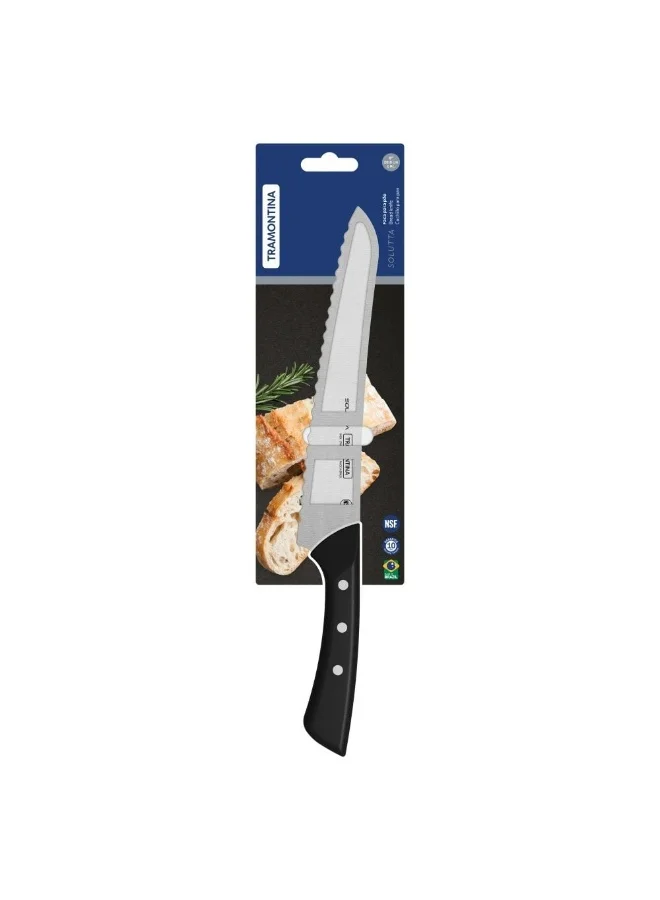 Danube Home Tramontina 8 Inch Bread Knife Solutta 24252108, Multi Colour, Stainless steel with Stainless Steel, Kitchen Knife For Food Preparation