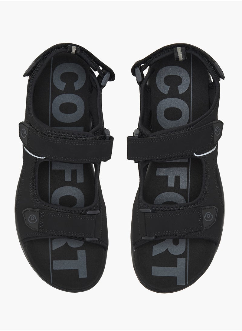 Le Confort - Men Printed Floaters with Hook and Loop Closure - Image 1