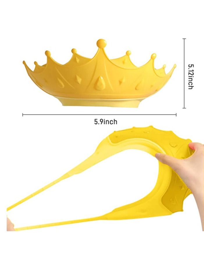 NIBEMINENT 2 Pack  Adjustable Silicone Shampoo Bath Cap,Soft Protection Safety Protect Eye Ear, for Infants Toddlers Kids Children - Image 4