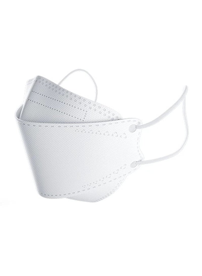 20PCS KF94 White Face Masks for Adults, 4-Ply Protective Masks, 3D Design with Soft Ear Loops, Comfortable & Breathable Daily Use Mask - Image 1