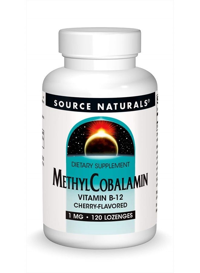 Source Naturals , MethylCobalamin, Cherry Flavored , 1 Milligram, 120 Lozenges - Image 1