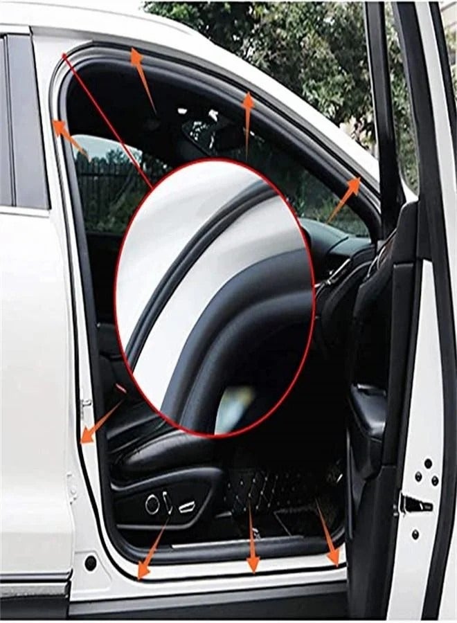 Generic 5-M Universal Car Door Rubber Seal Strip B Shape Self Adhesive Automotive Weather Stripping for Car Window Soundproofing Door Engine Cover Noise Insulation  - Image 5