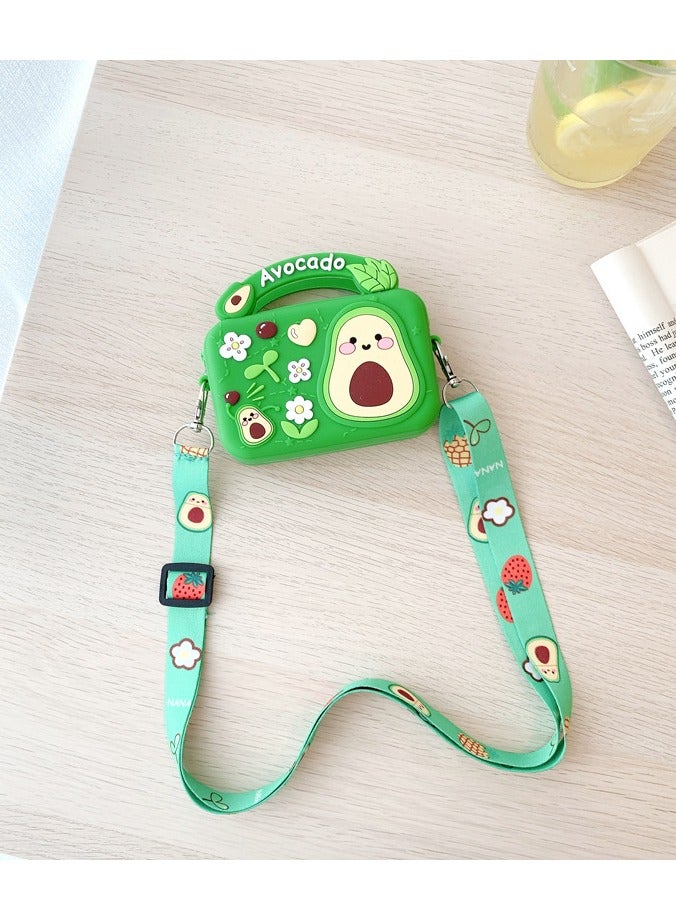 general Silicone Mini Coin Purse Shoulder Bag Cartoon Kids Purse for Children's Bag for Toddler, Multicolor, Mini  - Image 1