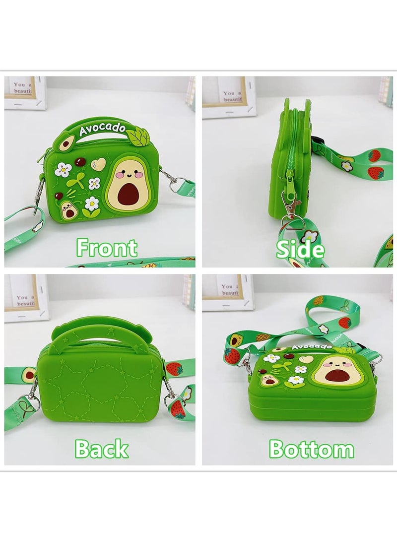 general Silicone Mini Coin Purse Shoulder Bag Cartoon Kids Purse for Children's Bag for Toddler, Multicolor, Mini  - Image 3
