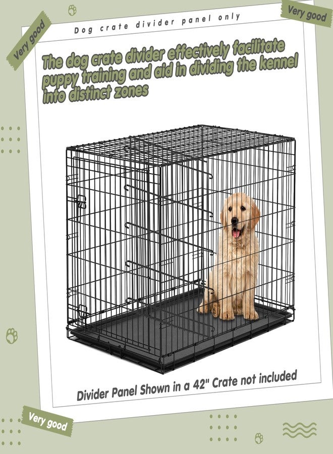 Tandefio 2 Pack Dog Crate Divider Panel for 42 Inch Crates - Adjustable Metal Pet Kennel Divider for Large, Medium & Small Dogs | Easy Installation & Secure Design (26 x 26.8 Inches) - Image 5