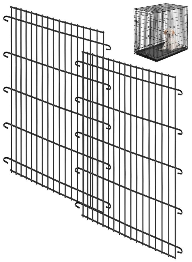 Tandefio 2 Pack Dog Crate Divider Panel for 42 Inch Crates - Adjustable Metal Pet Kennel Divider for Large, Medium & Small Dogs | Easy Installation & Secure Design (26 x 26.8 Inches) - Image 1